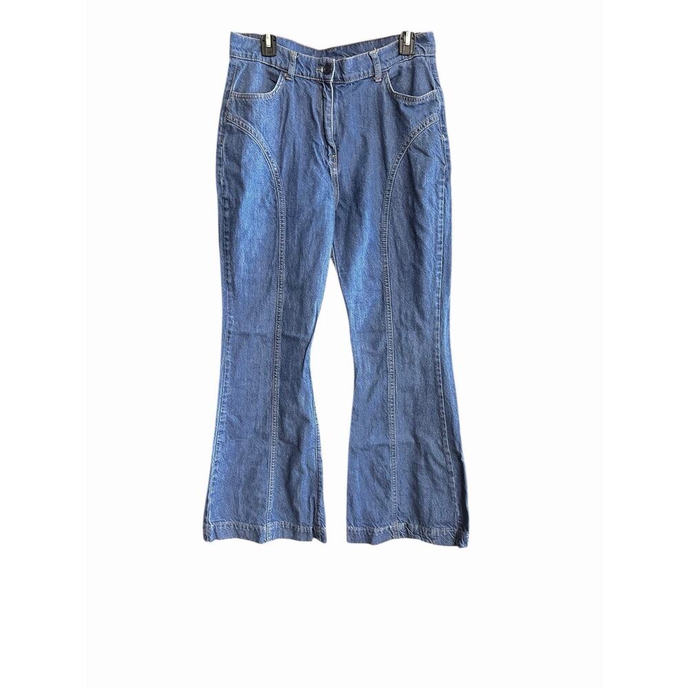 The Hippie Shake Highrise Stretch Denim Flare Jeans Size 14